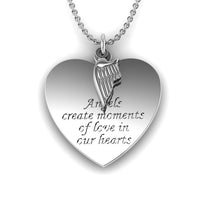 Load image into Gallery viewer, Engraved Fingerprint "Angels" Silver Necklace