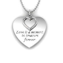 Load image into Gallery viewer, Engraved Fingerprint "Moment" Silver Necklace