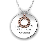 Load image into Gallery viewer, "Circle" Silver Necklace