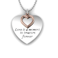 Load image into Gallery viewer, Engraved Fingerprint "Moment" Silver Necklace