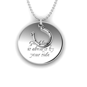 "Luck" Silver Necklace