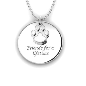 "Friends" Silver Necklace