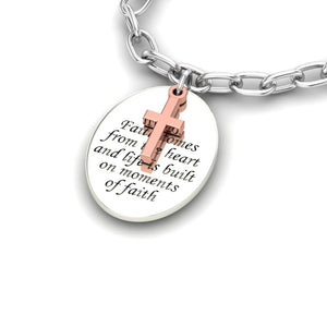 "Faith" Silver Bracelet