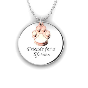 "Friends" Silver Necklace