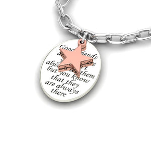 "Good Friends" Silver Bracelet