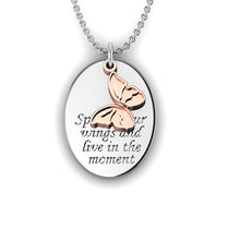 Load image into Gallery viewer, &quot;Wings&quot; Silver Necklace
